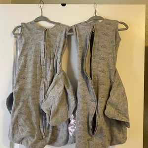 Two 0-3 halo swaddles